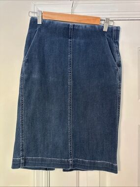 Loft bundle of two denim knee length skirts